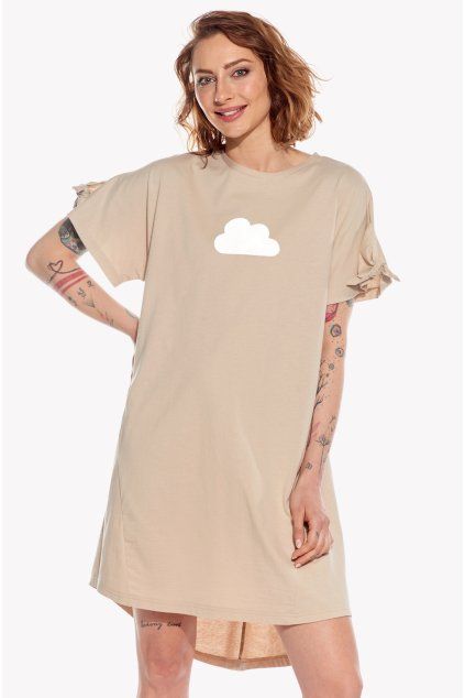 Nela, Dámske šaty, Safari, Oblak (Veľkosť XS)